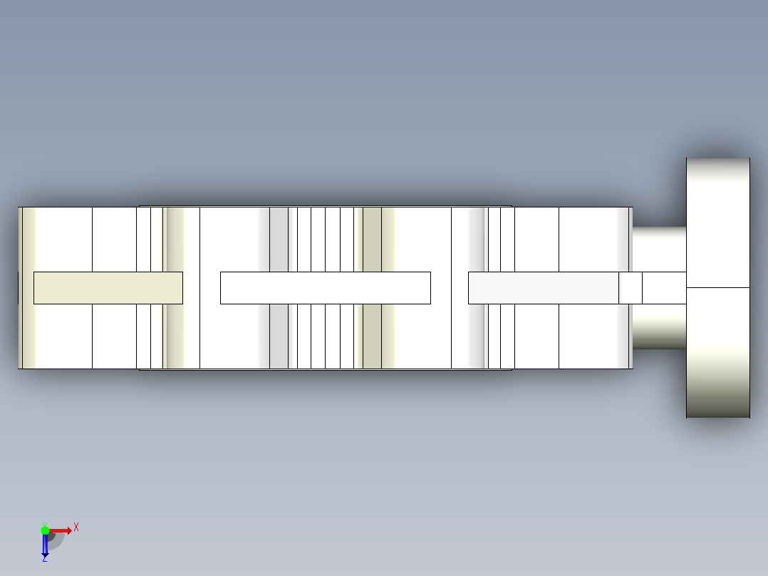 2FKOVFM LUG ISO-DIN 裸轴蝶阀，凸耳iso-din版本俯视图