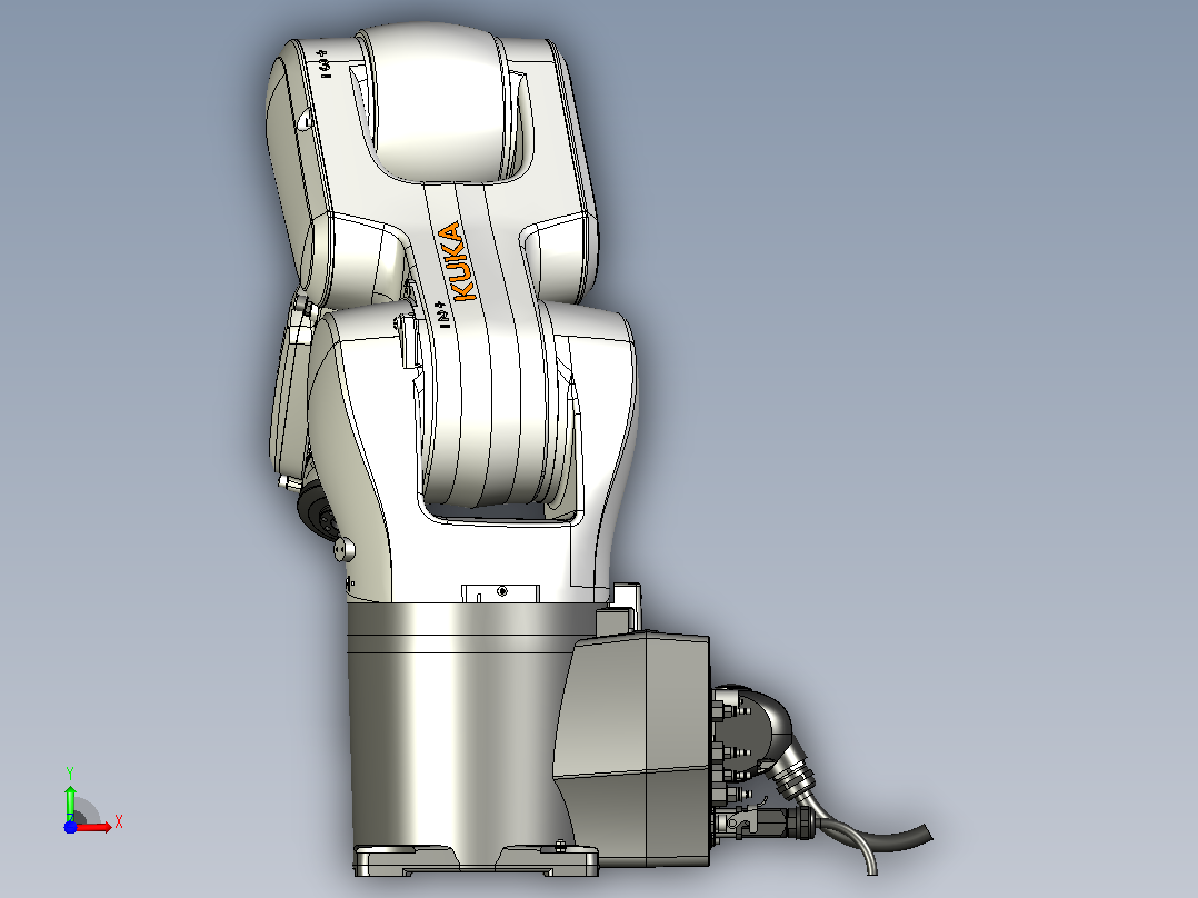 机器人kuka-kr6-r700-robot-1 2 STP前视图