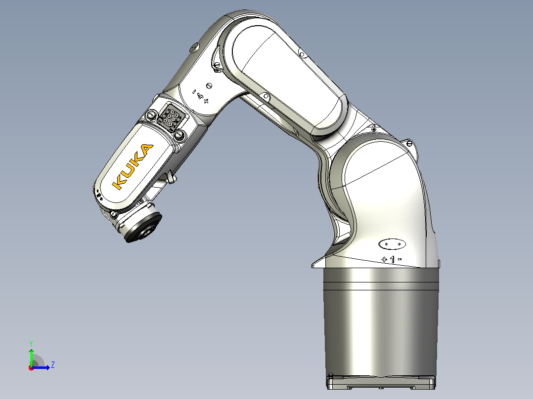 机器人kuka-kr6-r700-robot-1 2 STP左视图