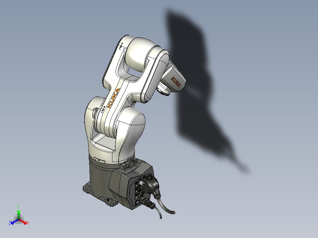 机器人kuka-kr6-r700-robot-1 2 STP正等轴测图