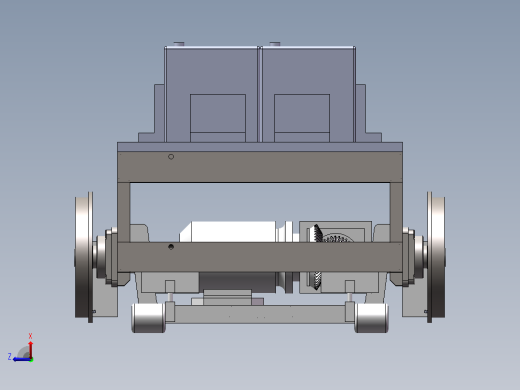 探伤小车sw+cad+运动仿真视频主视缩略图