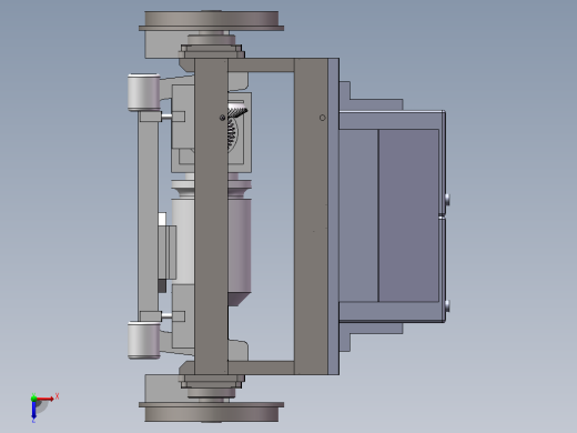 探伤小车sw+cad+运动仿真视频俯视缩略图