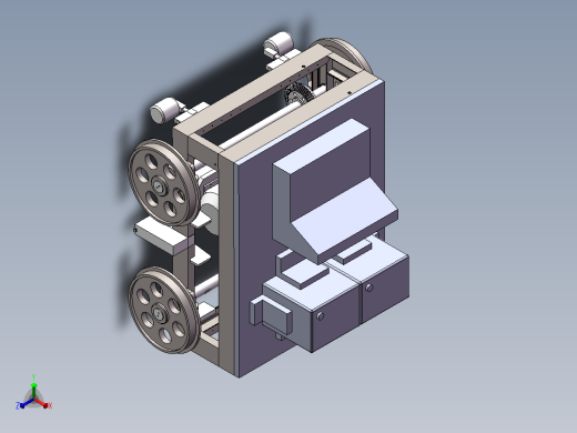 探伤小车sw+cad+运动仿真视频正等轴测缩略图