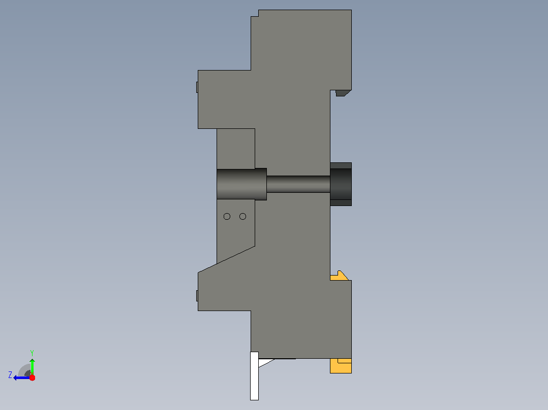菲尼克斯通用继电器ECOR-2-BSC2-RT_2X21右视图