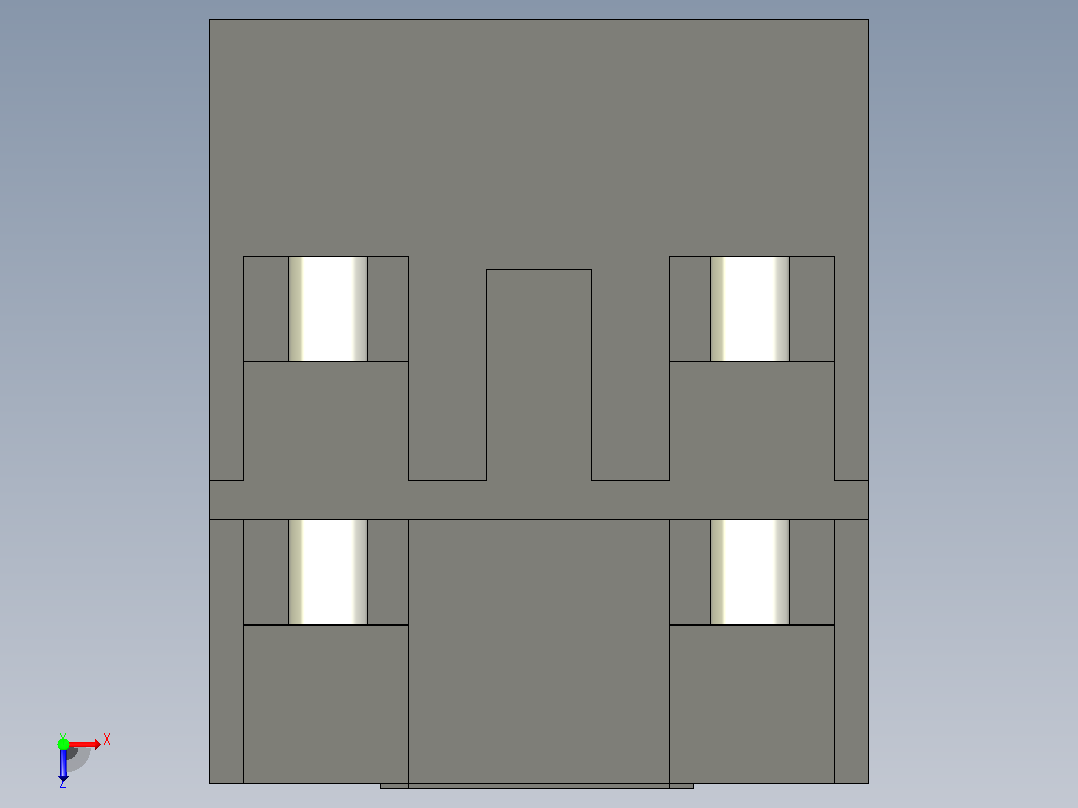 菲尼克斯通用继电器ECOR-2-BSC2-RT_2X21俯视图