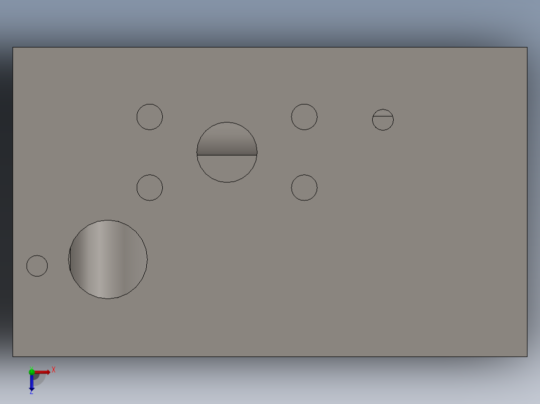 液压阀块SW2013俯视图