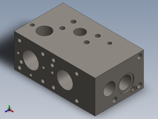 液压阀块SW2013正等轴测缩略图