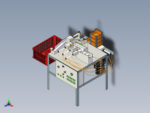 Automatic fruit sorter自动水果分拣机3D图纸 STP格式