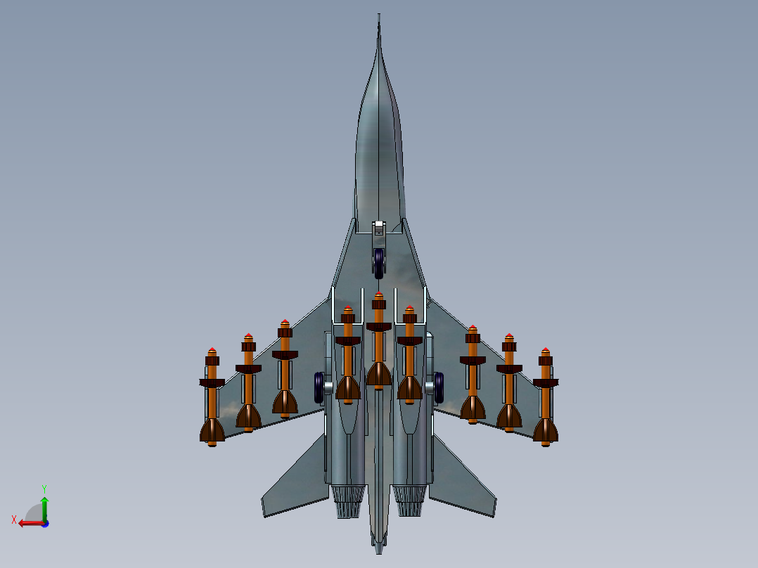 王永广-战斗机后视图