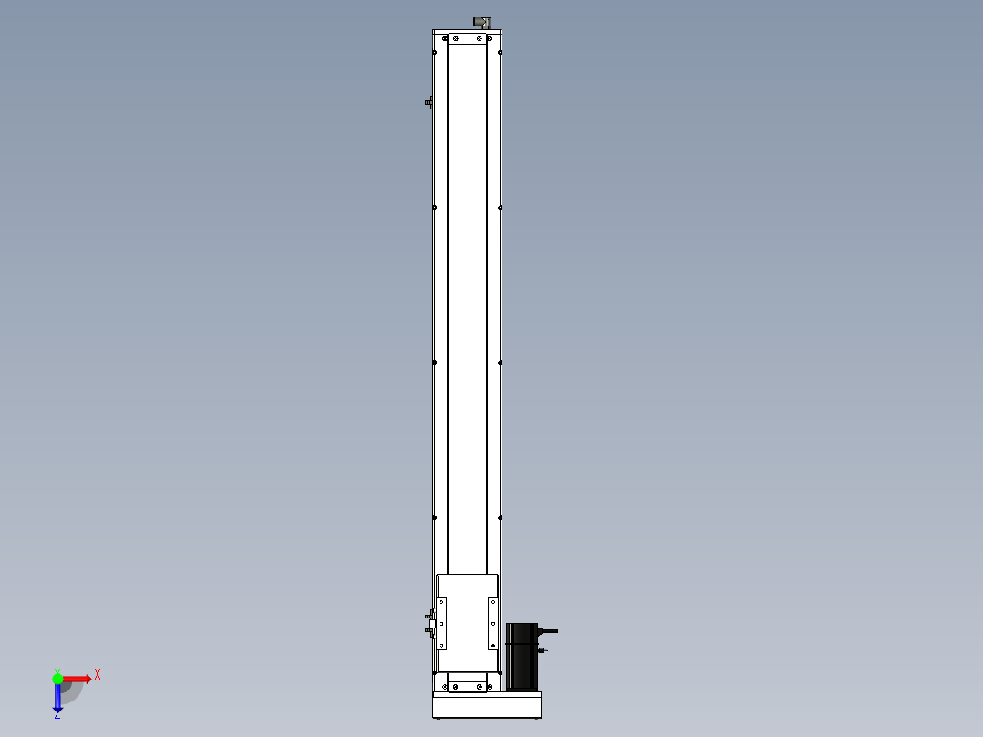 Toyo东佑达直线模组-ECH14-1000-BL-200W+煞車俯视图