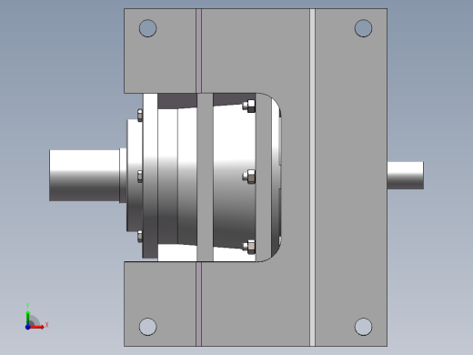 摆线针轮减速器三维建模图纸 Solidworks2016设计前视缩略图