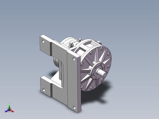 摆线针轮减速器三维建模图纸 Solidworks2016设计正等轴测缩略图