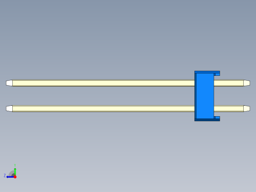 彩色公头100mil（2.54mm）系列-DS1021_blue_2x16p_100mil_Type19_rev1.0右视缩略图