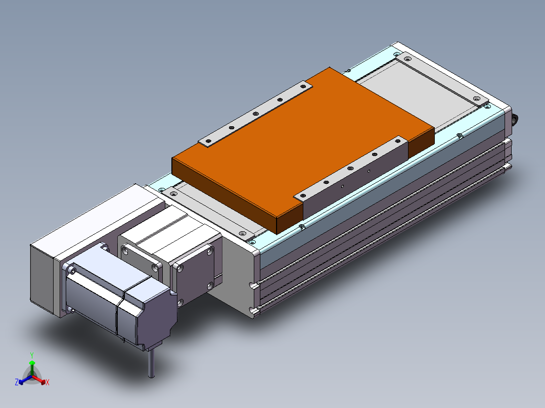 MCB同步带全封闭MCB22-L-750W正等轴测图