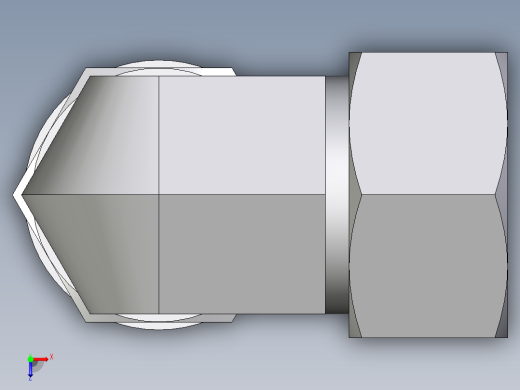 卡套式工业通用硬管接头EO_Adjustable_Locknut_elbow_WEE22LM27x2CF俯视缩略图
