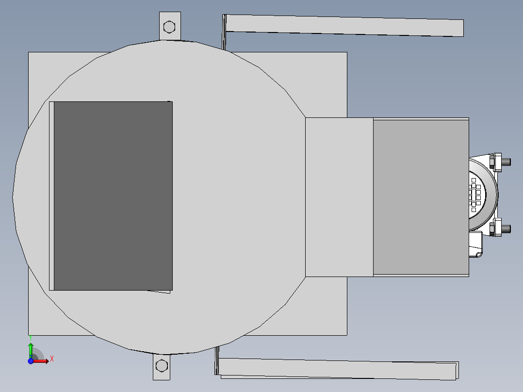 红薯切片机SW三维+说明书前视图