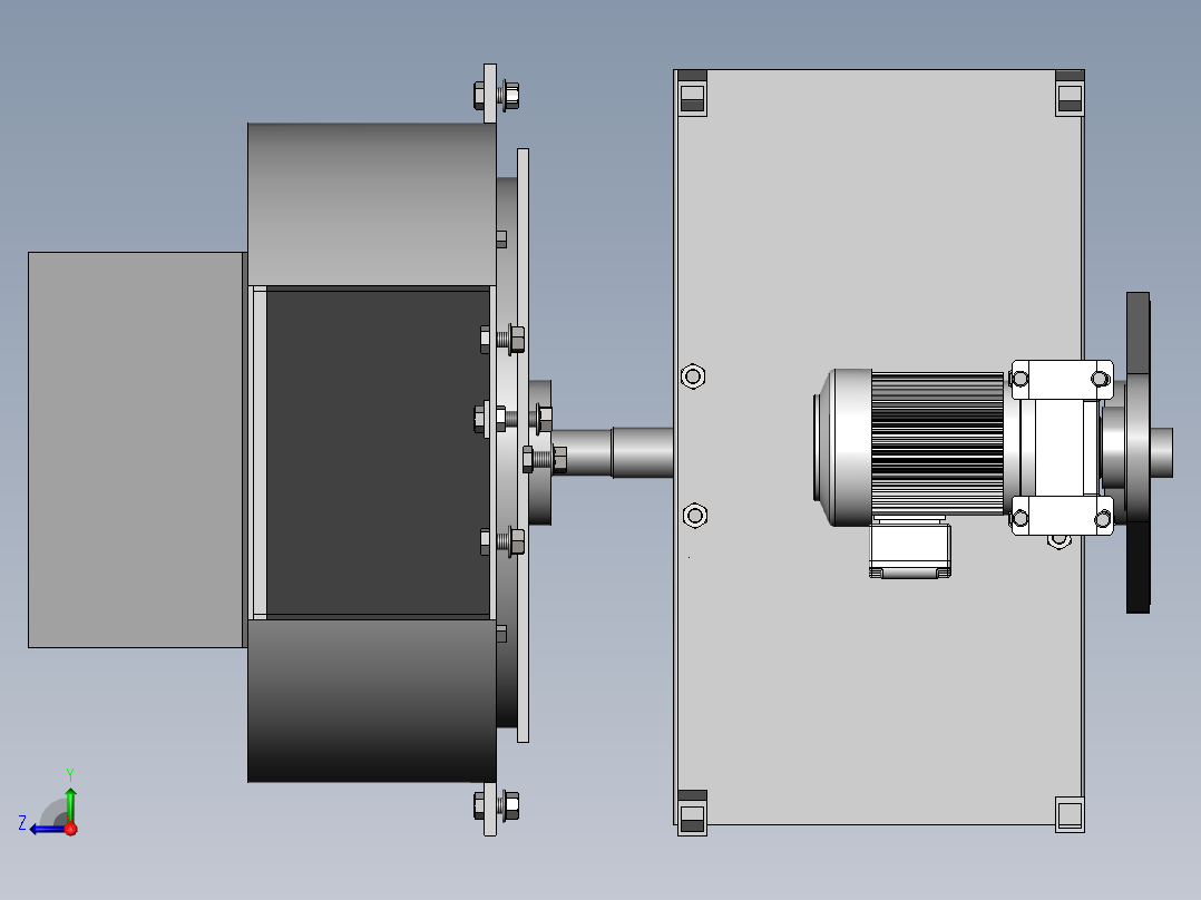 红薯切片机SW三维+说明书右视图