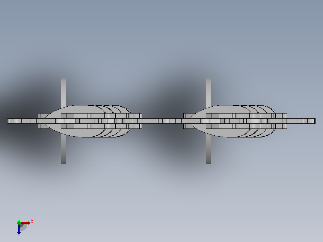 激光下料拼图海马Parasolid, SOLIDWORKS 2016, STEP _ IGES俯视图