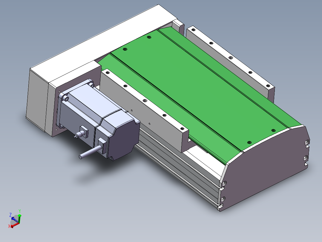 MTH丝杆半封闭模组MTH22-BL-750W主视图