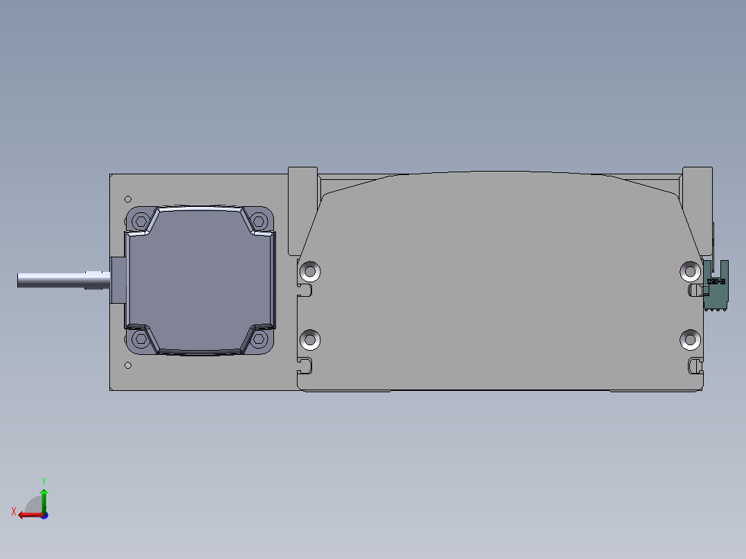 MTH丝杆半封闭模组MTH22-BL-750W后视图