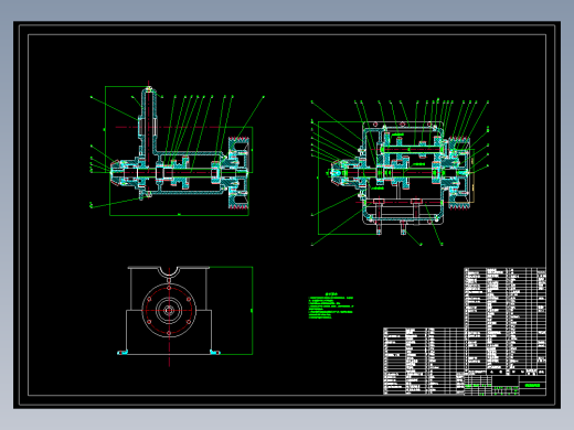 200米液压钻机变速箱设计【含7张CAD图+文档】