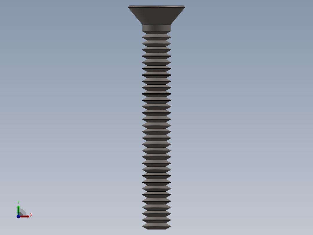 紧固件-No.10-24 Allen Flathead前视图