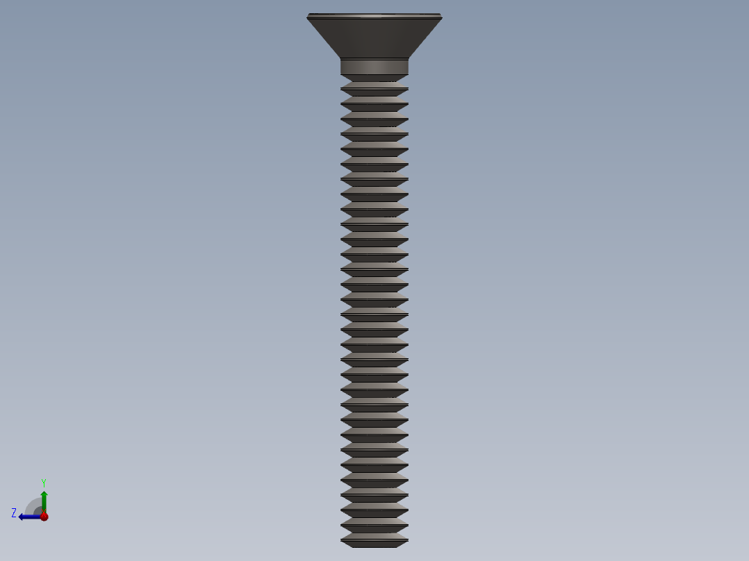 紧固件-No.10-24 Allen Flathead右视图
