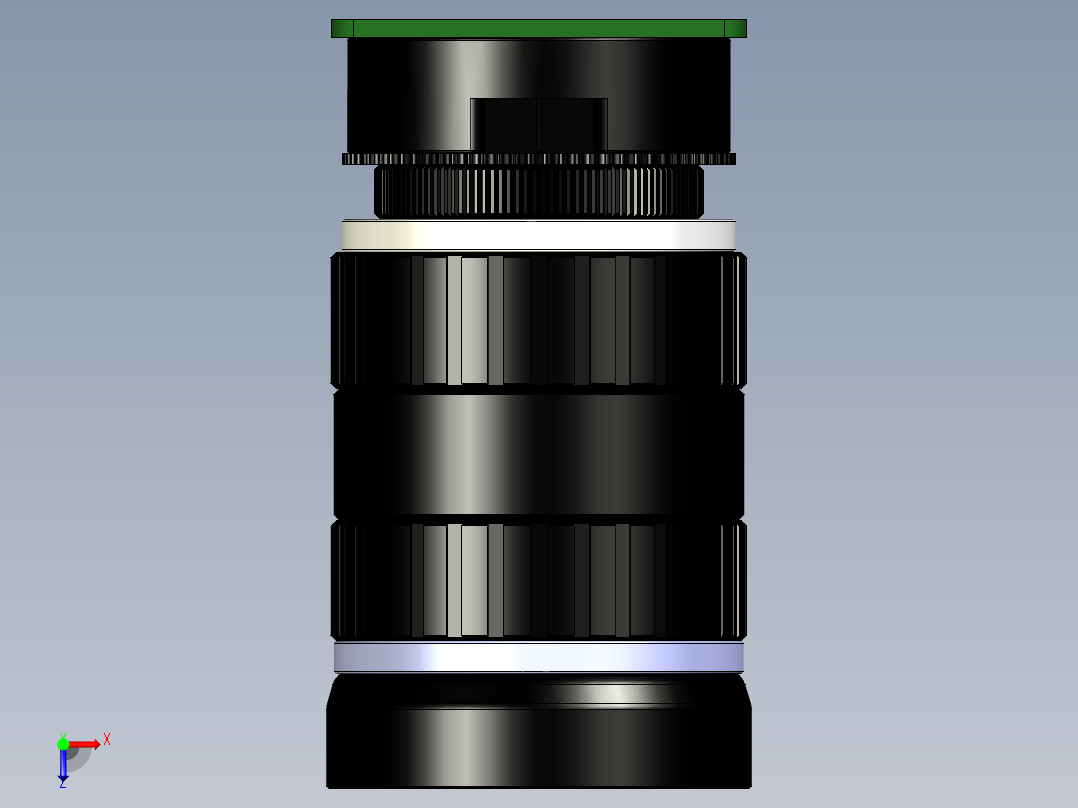 Raspberry树莓派4外壳摄像头俯视图