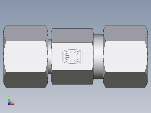 卡套式工业通用硬管接头EO_Distance_piece_adapter_DA10ZL71前视缩略图
