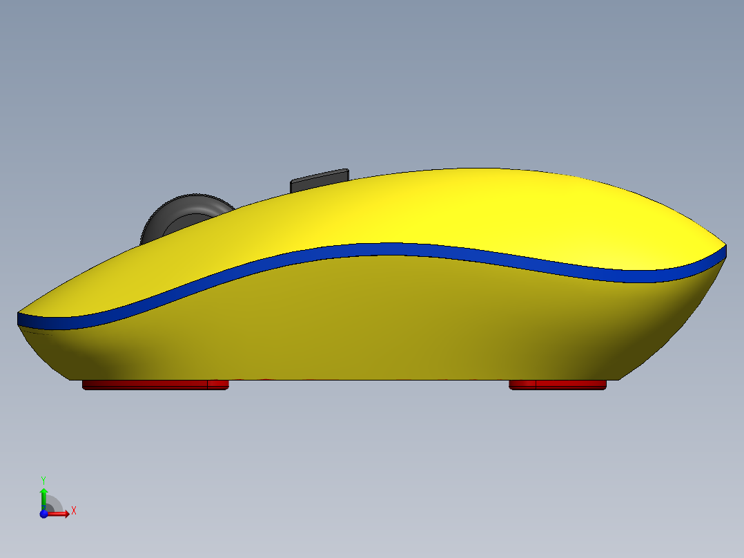 无线鼠标前视图