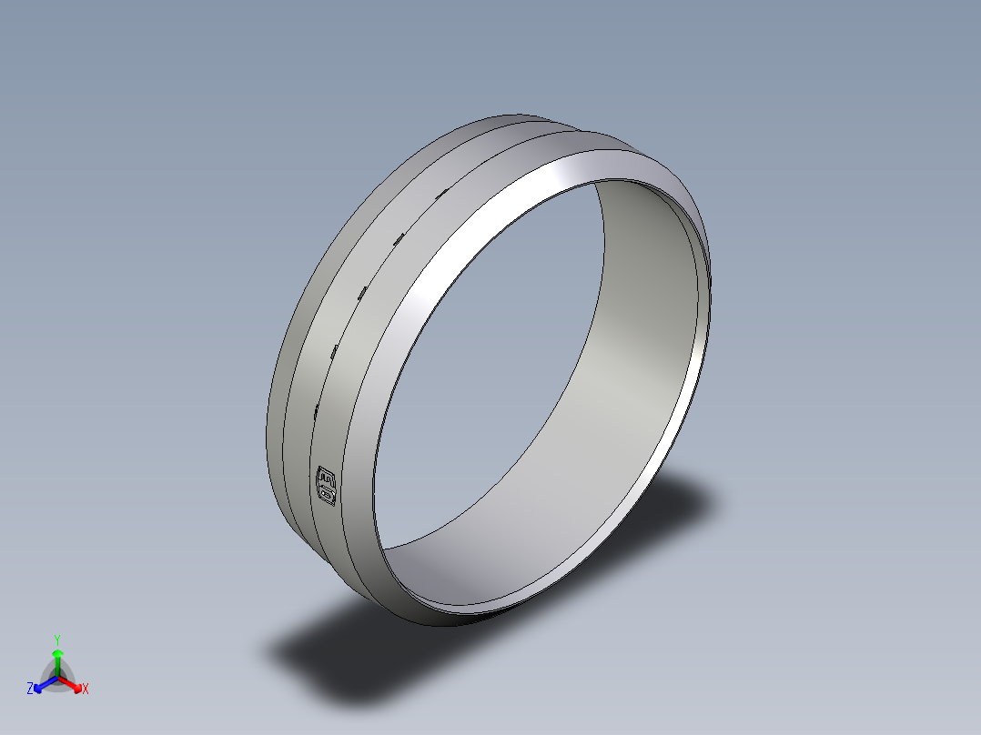 卡套式工业通用硬管接头Progressive_stop_ring_PSR42LX主视图