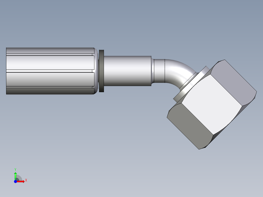 0C46系列-24°重型45°头前视图