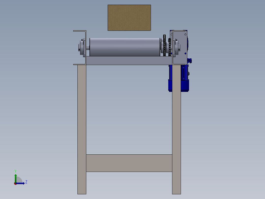 链条输送线左视图