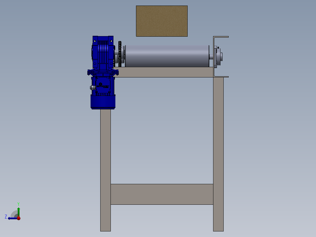 链条输送线右视图