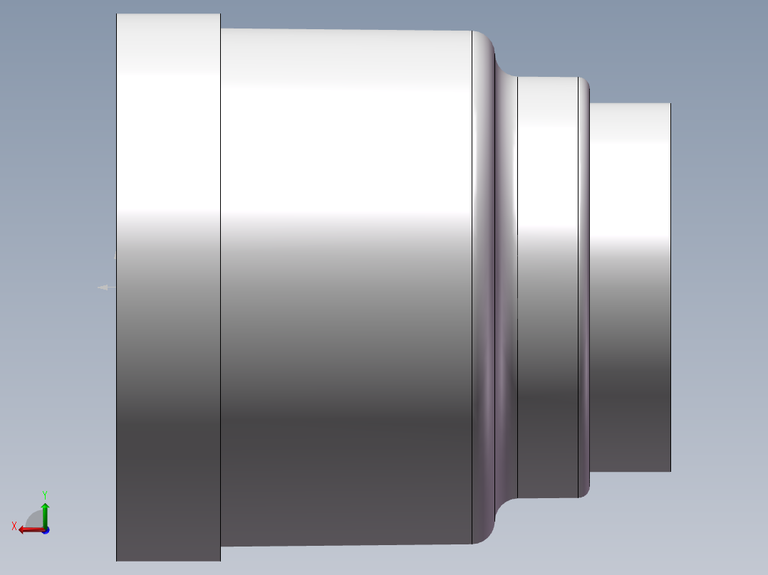 管箍-异径有边 DN32-DN20后视图