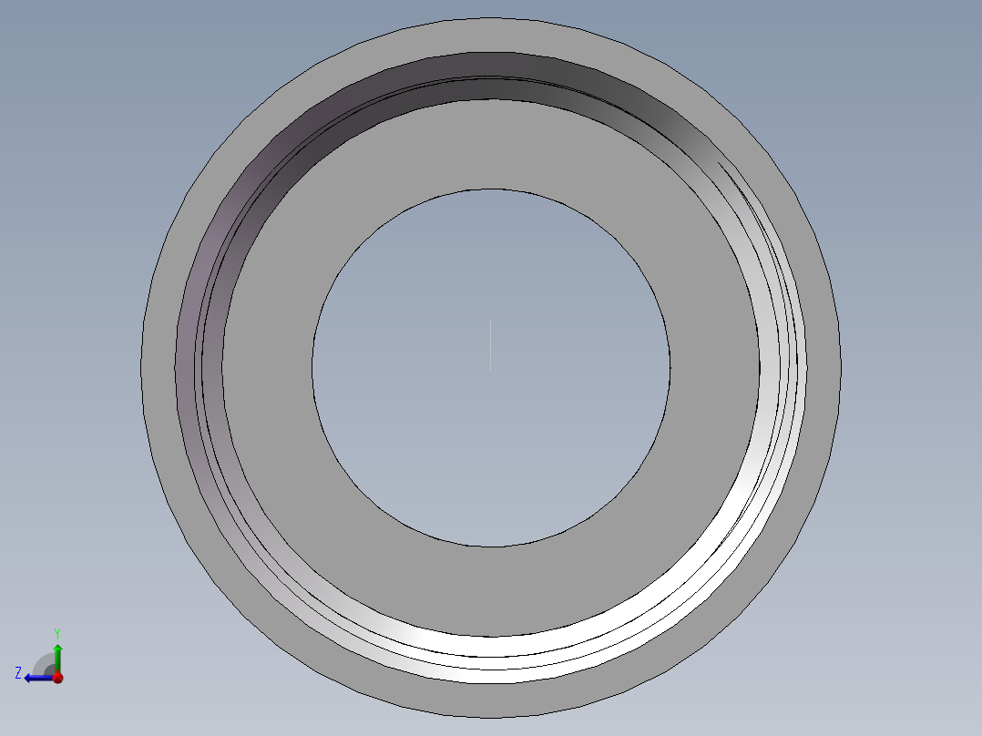 管箍-异径有边 DN32-DN20右视图