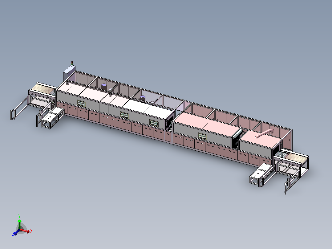 隧道式清洗干燥机