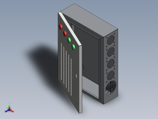 电气开关柜electric-switch-board-cabinet-1.snapshot.1-sw 机械设计素材正等轴测缩略图