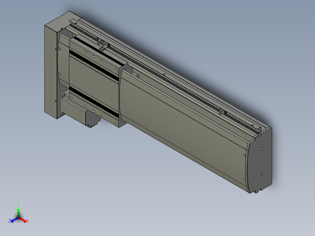 VF丝杆传动-一般环境VF22-S500-BL主视图