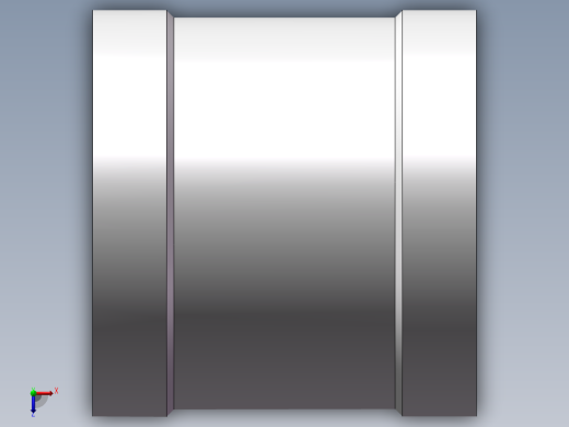 管箍-等径有边 DN40俯视缩略图