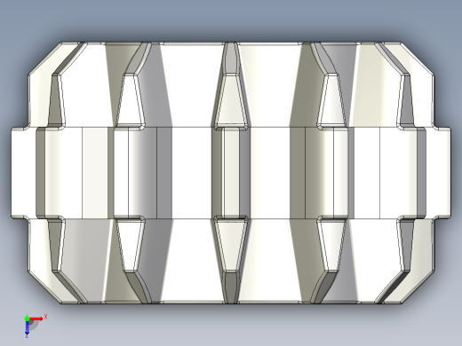 32270 Medium Stone Grey Technic Gear 12 Tooth Double Bevel.STEP俯视缩略图