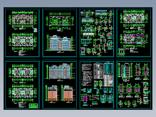 东方塞纳住宅建筑施工图