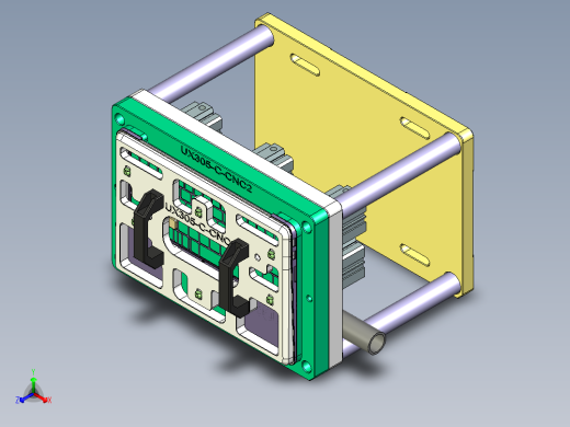 UX305-C-笔记本CNC工装夹具三维模型CNC2