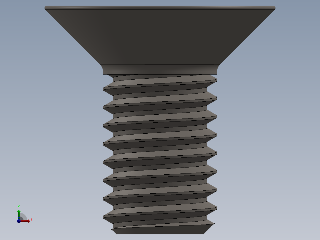 Screw_ISO_10642_M5x10_A2.SLDPRT前视图