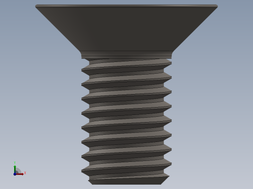 Screw_ISO_10642_M5x10_A2.SLDPRT前视缩略图