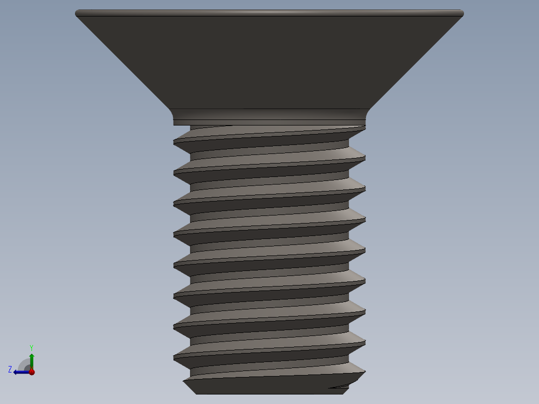 Screw_ISO_10642_M5x10_A2.SLDPRT右视图