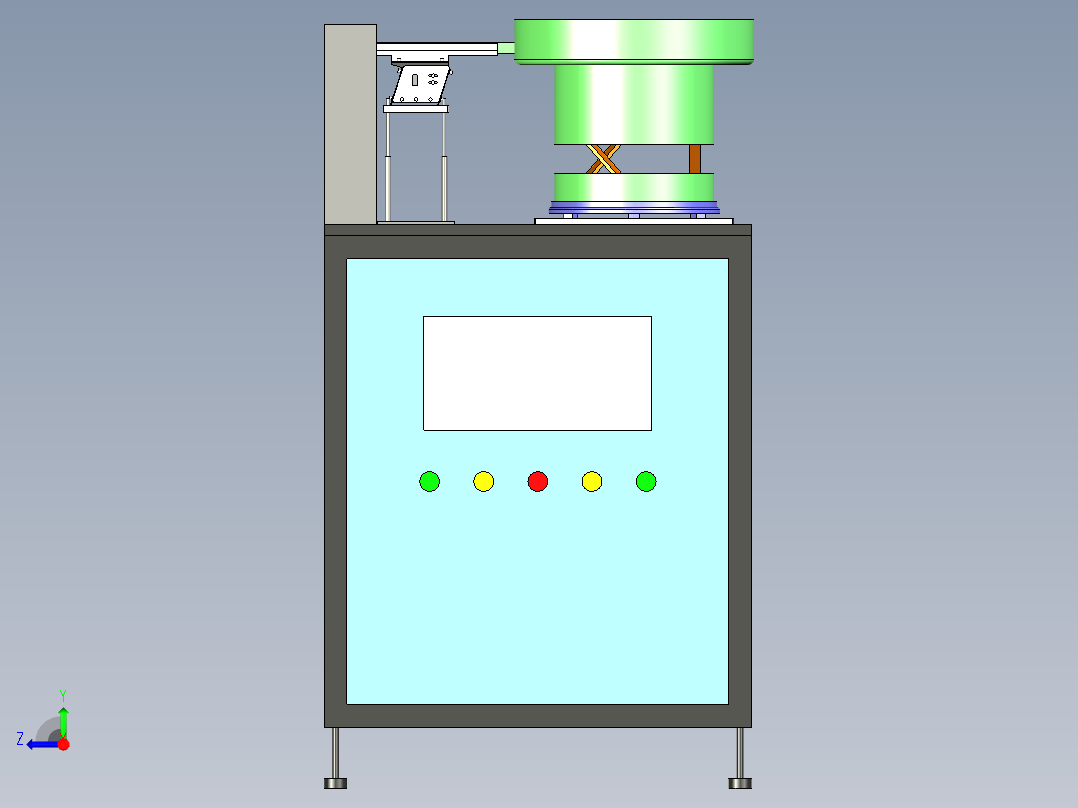 适配器插头自动化振动盘上料机右视图