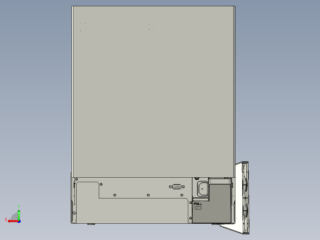 立、卧式电脑机箱-10L后视图