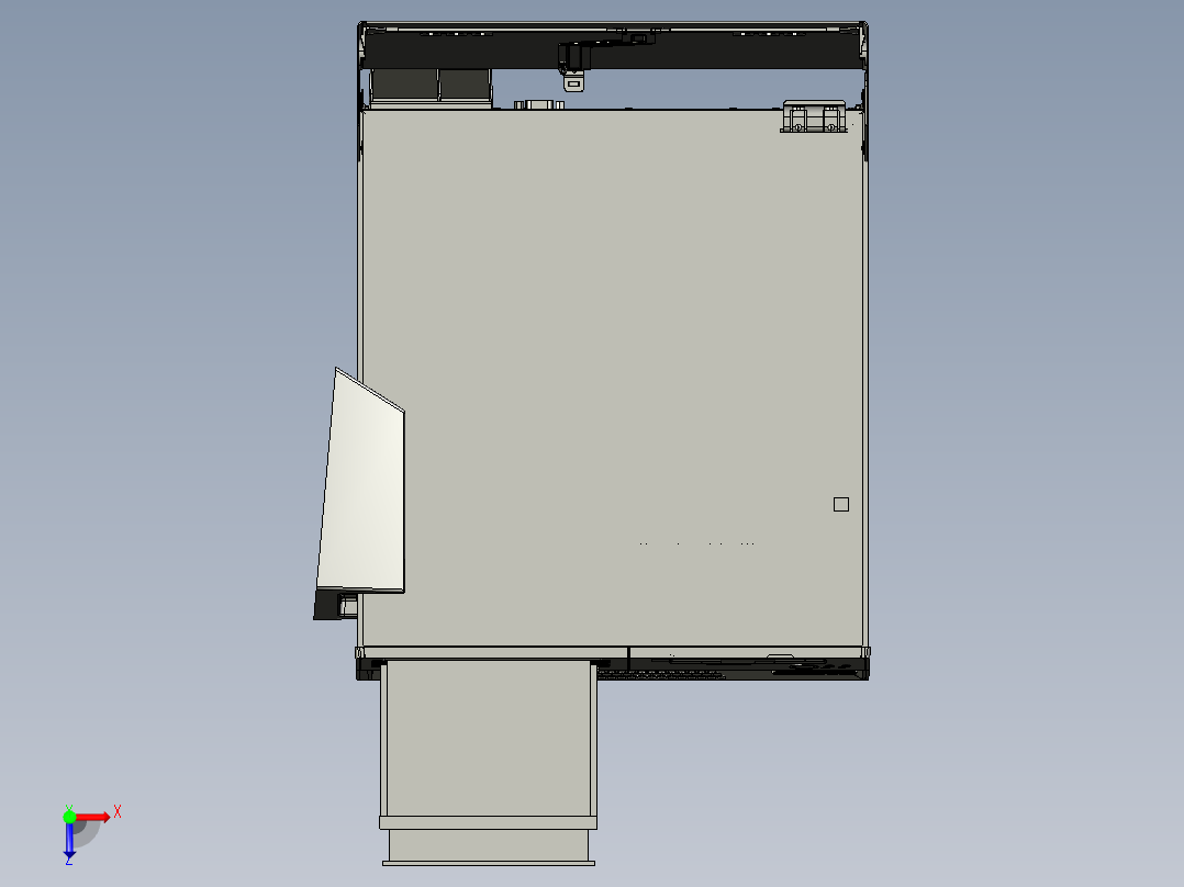 立、卧式电脑机箱-10L俯视图