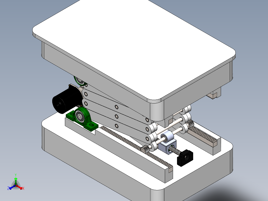 剪叉式升降机 、升降机(3)主视图